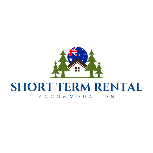 Short Term Rental Accommodation Logo White Background logo white background